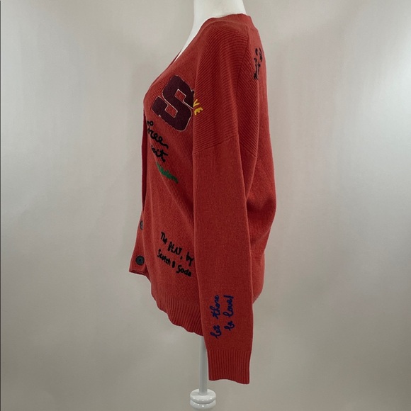 Scotch & Soda Varsity Embroidered Cardigan, M - Picture 9 of 14